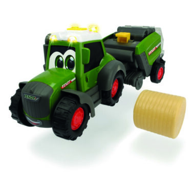 Dickie - Tracteur Happy Fendt avec presse à balles - 204115000