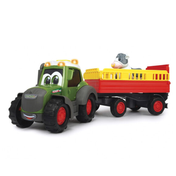 Dickie - Tracteur Happy Fendt avec remorque et vache - 204115011 – Image 3