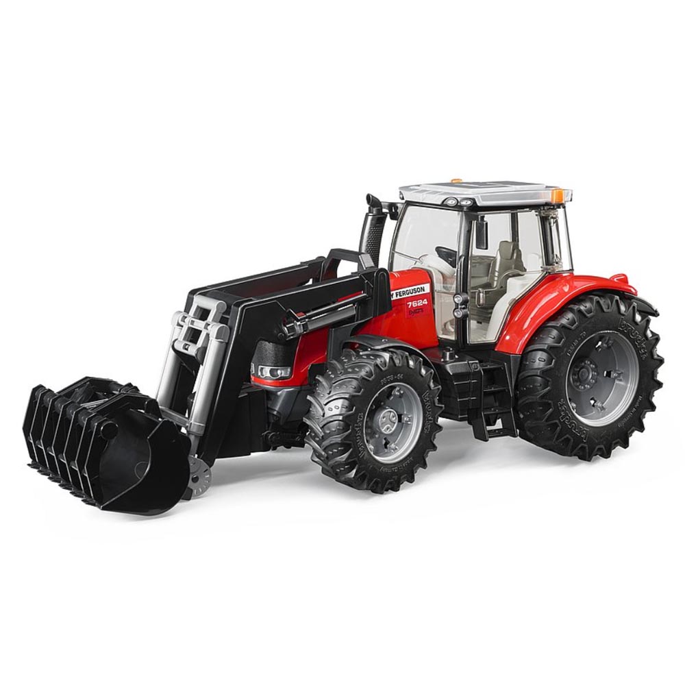 Bruder- tracteur massey ferguson 7624 avec chargeur