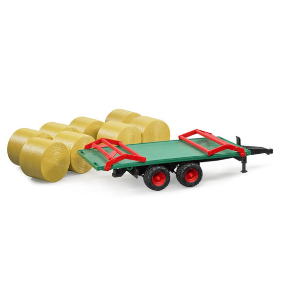 Bruder Remorque de transport avec 8 balles rondes - BDR02220 – Image 2