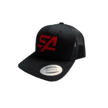 Casquette de camionneur SA Service Agricole logo rouge - 6606-BLK-SARD