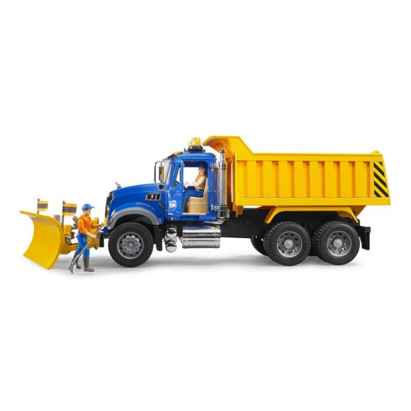 Bruder Camion MACK Granite avec gratte et benne basculante - BDR02825 – Image 4