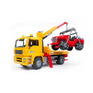 Bruder 02750 Remorqueuse MAN TGA avec véhicule tout-terrain BDR02750