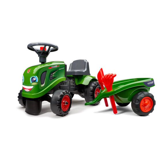 Falk - Tracteur Fendt auto-porté avec remorque pour jeune enfant - FA242C – Image 3