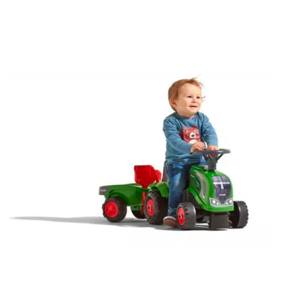 Falk - Tracteur Fendt auto-porté avec remorque pour jeune enfant - FA242C – Image 2
