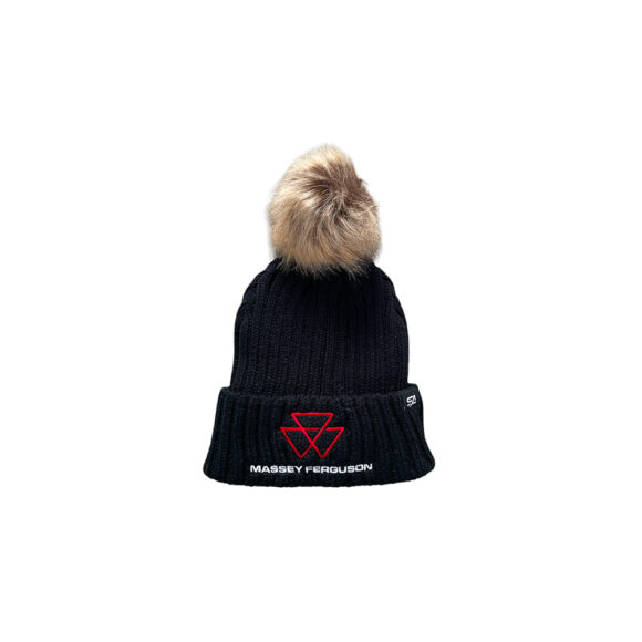Tuque Massey Ferguson femme avec pompom