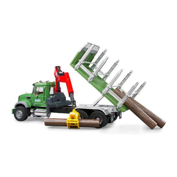 Camion MACK Granite chargeuse à bois avec 3 troncs d'arbre - BDR02824 – Image 3