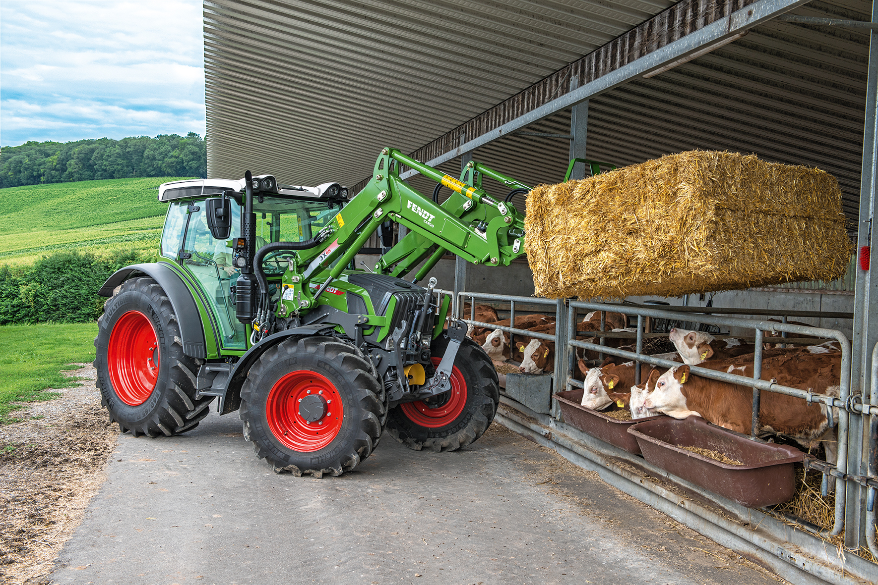 200 vaches Tracteur Fendt 200