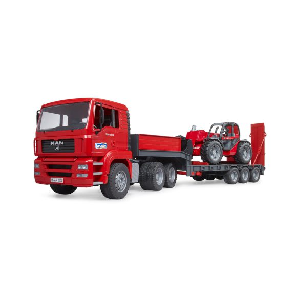 02774 Bruder Camion MAN TGA avec remorque et Manitou télescopique MT633