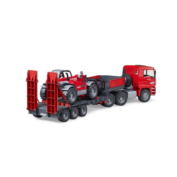 Bruder 02774 Camion MAN TGA avec remorque et Manitou télescopique MT633