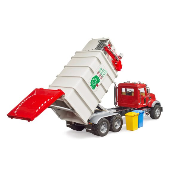 Bruder Camion poubelle MACK Granite chargement latéral 02811