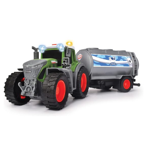 Dickie Toys Tracteur Fendt avec remorque à lait 203734000