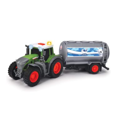 Dickie Toys Tracteur Fendt avec remorque à lait 203734000