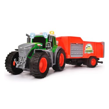 Dickie Toys tracteur Fendt avec remorque agricole 203734001