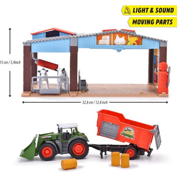Dickie Toys ferme avec tracteur Fendt 203735003