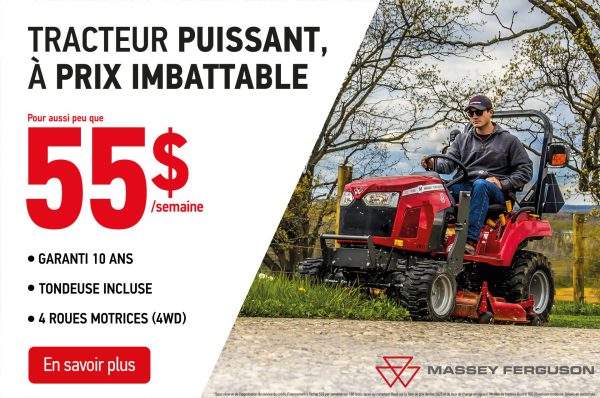 Promotion tracteur Massey Ferguson GC mai 2025
